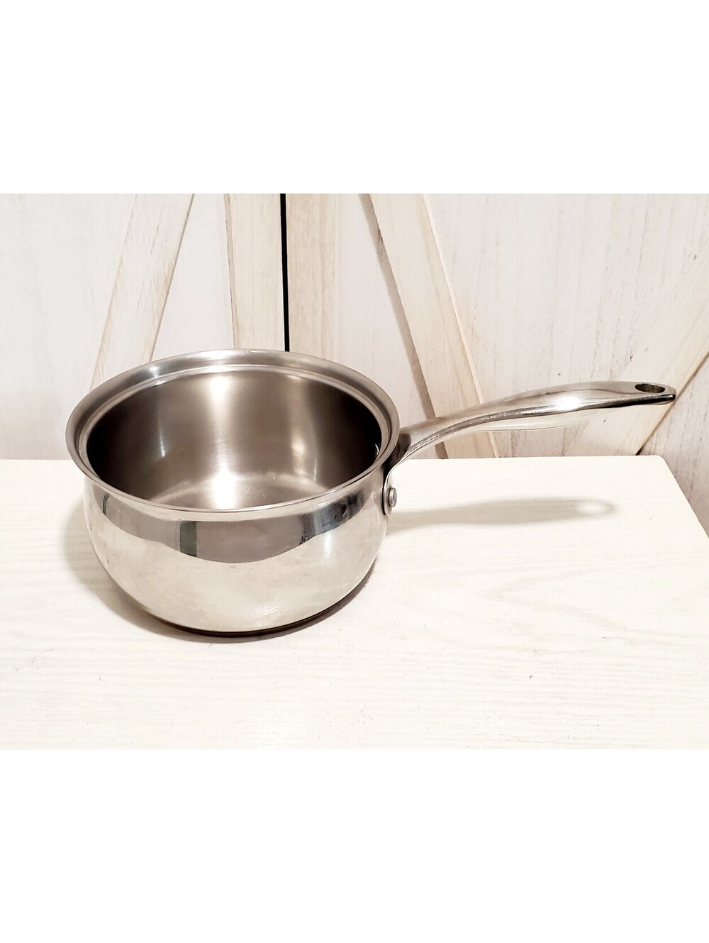 Belgique 2 Qt Stainless Steel Saucepan No Lid Copper Bottom 10969
